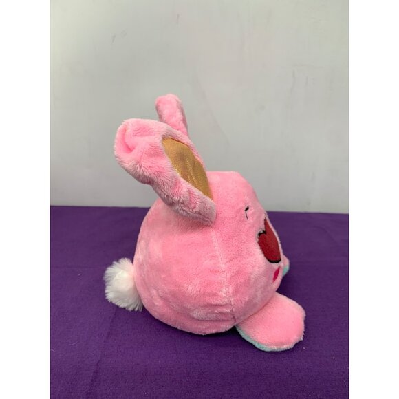 Made for Walgreen 7 inch Reversible Bunny Plush Animal Pink with Hearts, Green W - Picture 8 of 12